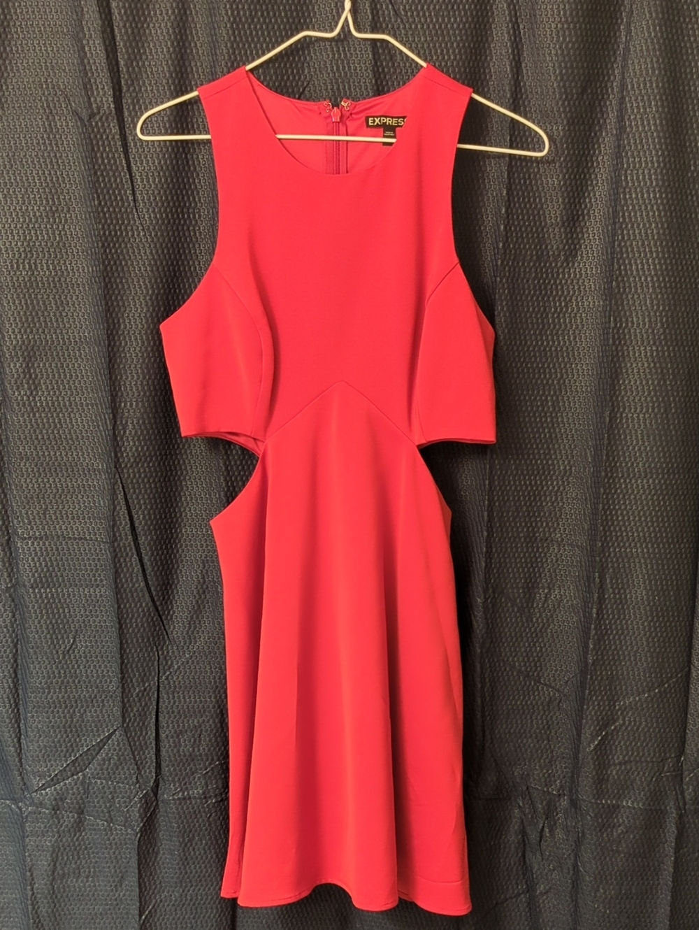 Express Red Cutout A-Line Dress